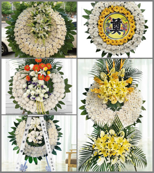 黑龙江佳木斯郊区大来镇新村村花圈速递